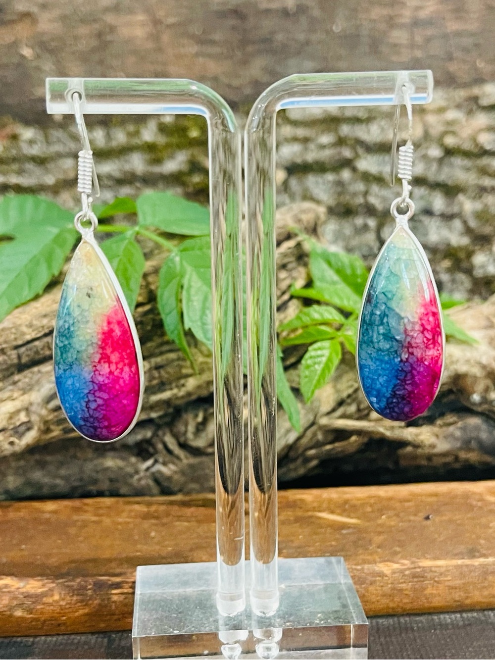 Rainbow Solar Quartz 925 Sterling Silver Earrings